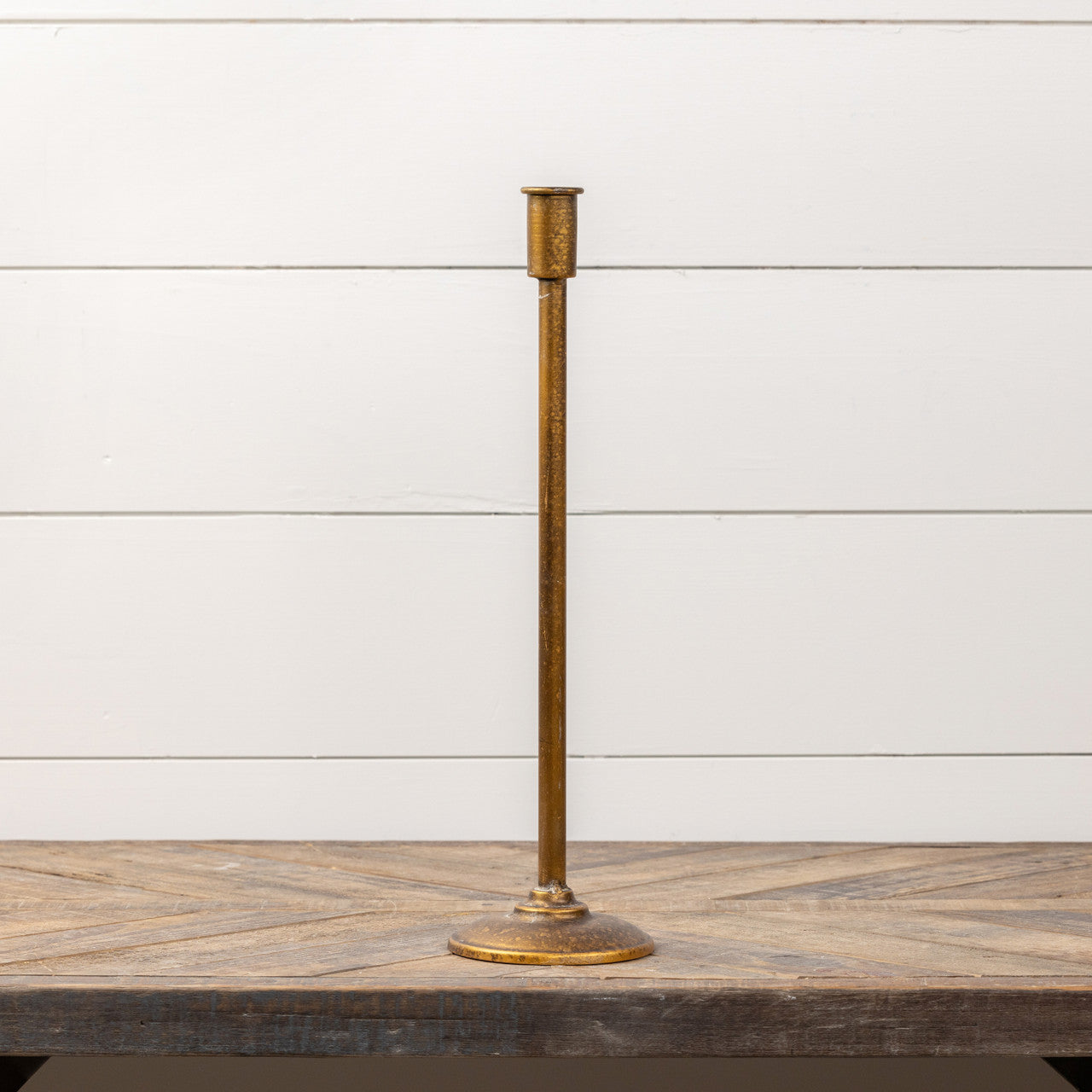 Tall Gold Taper Candlestick