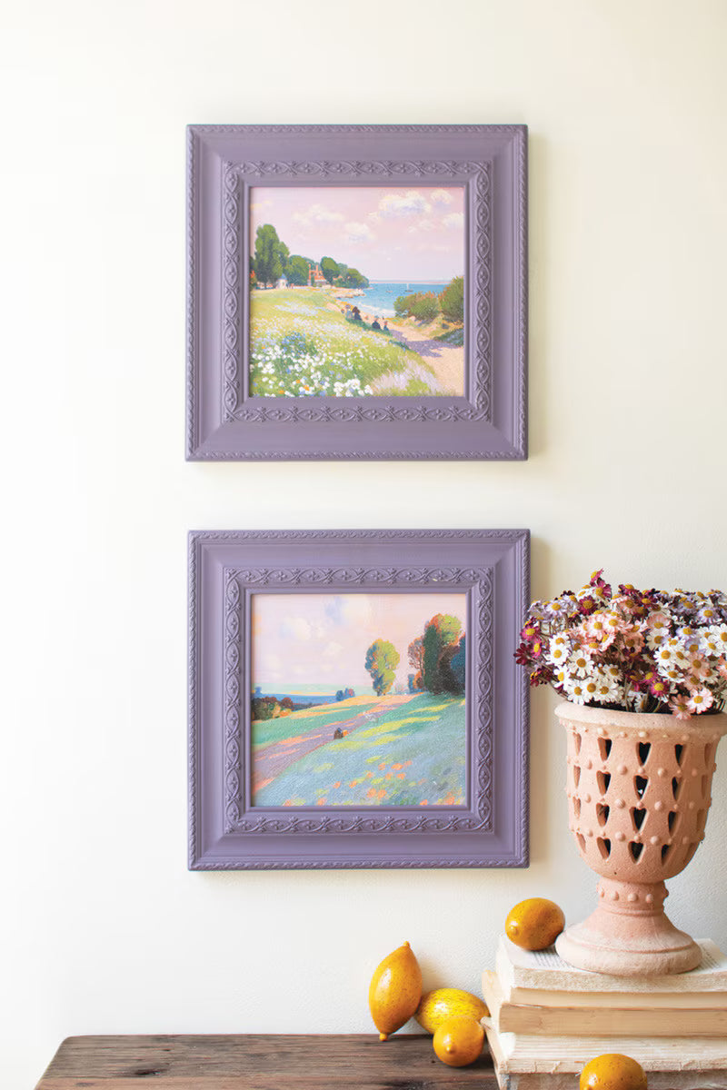 Lavender Landscape Painting