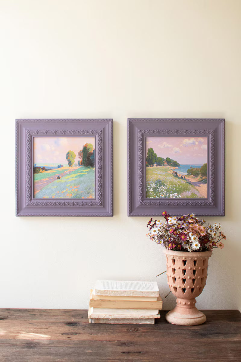 Lavender Landscape Painting