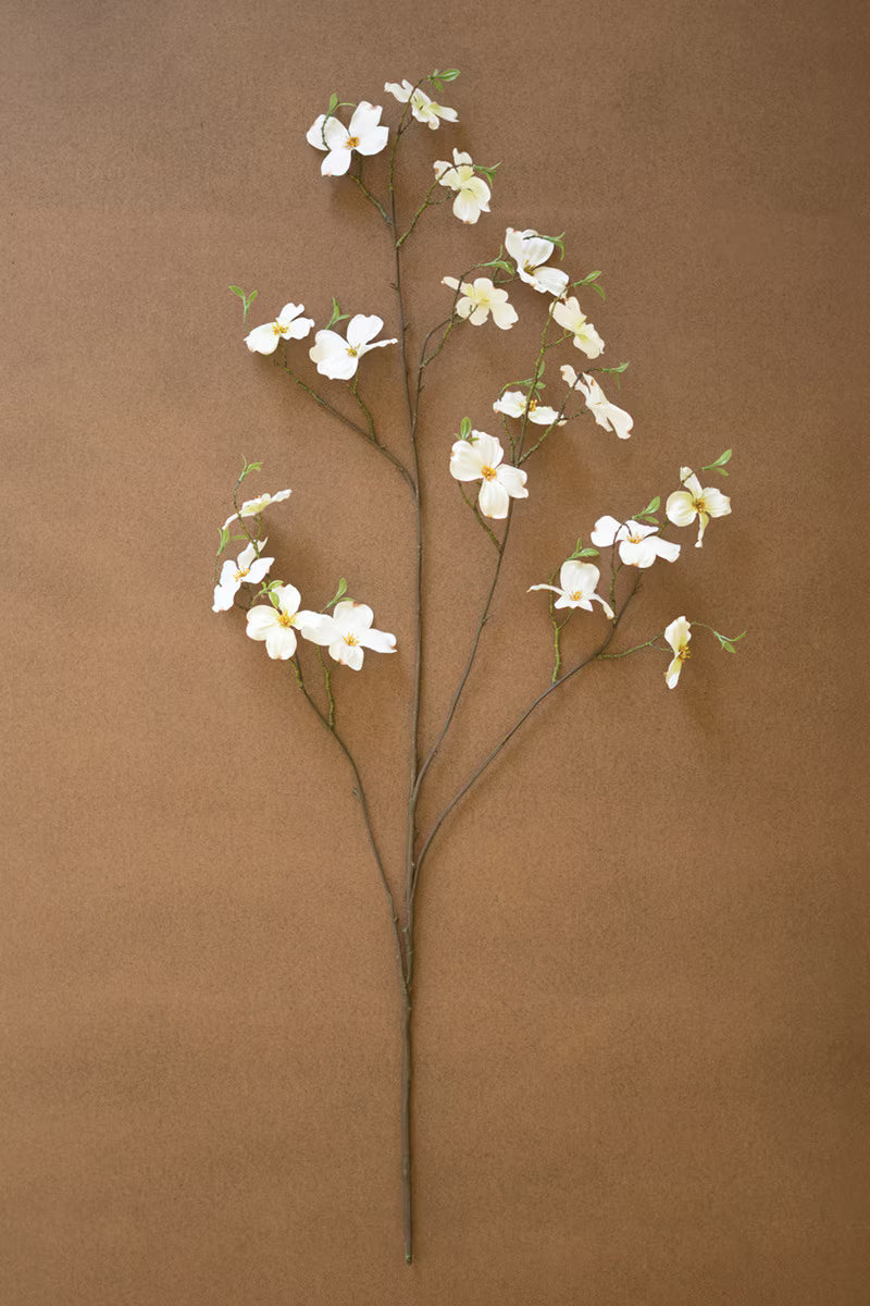 48" White Dogwood Spray