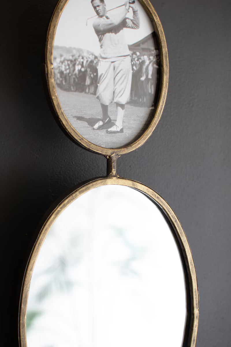 Rotating Long Wall Mirror & Frames