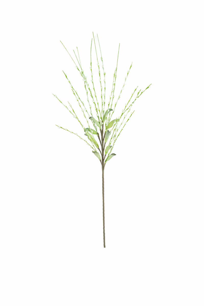 46" Springy White Blossom Stem