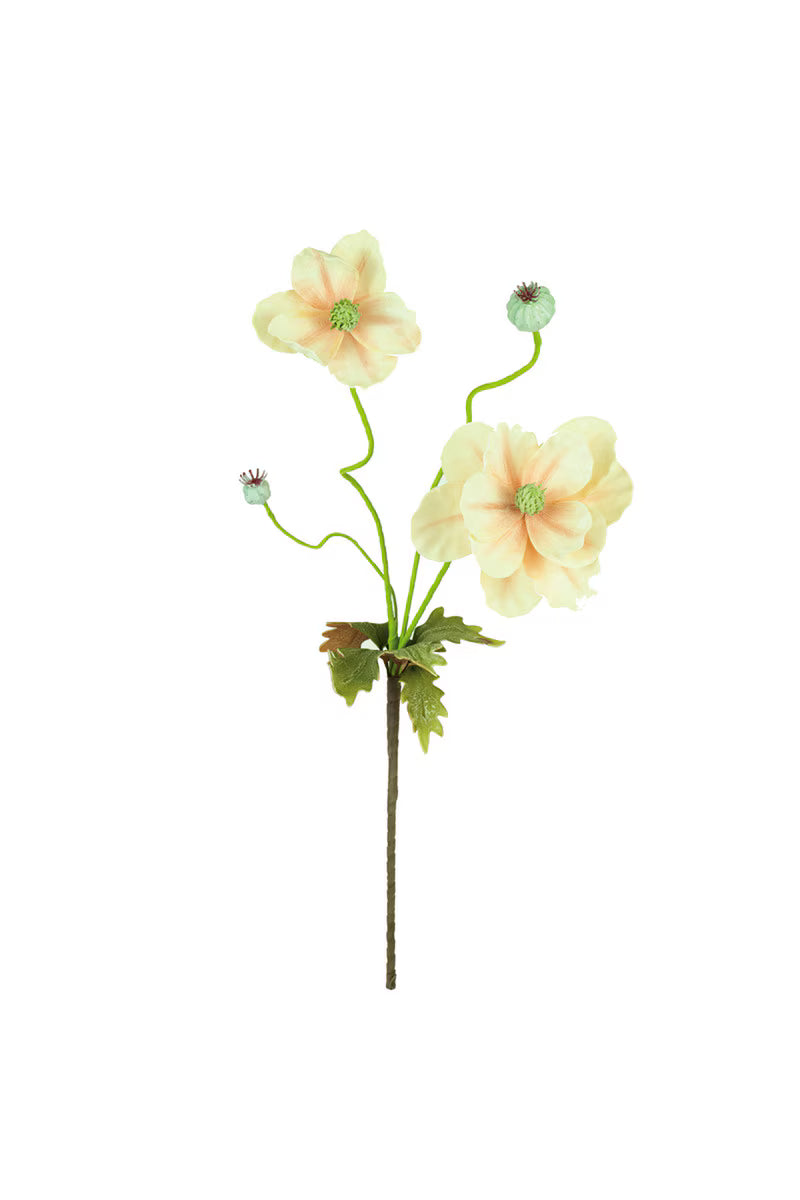 34" White Botanical