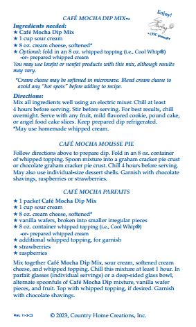 Cafe Mocha Dip