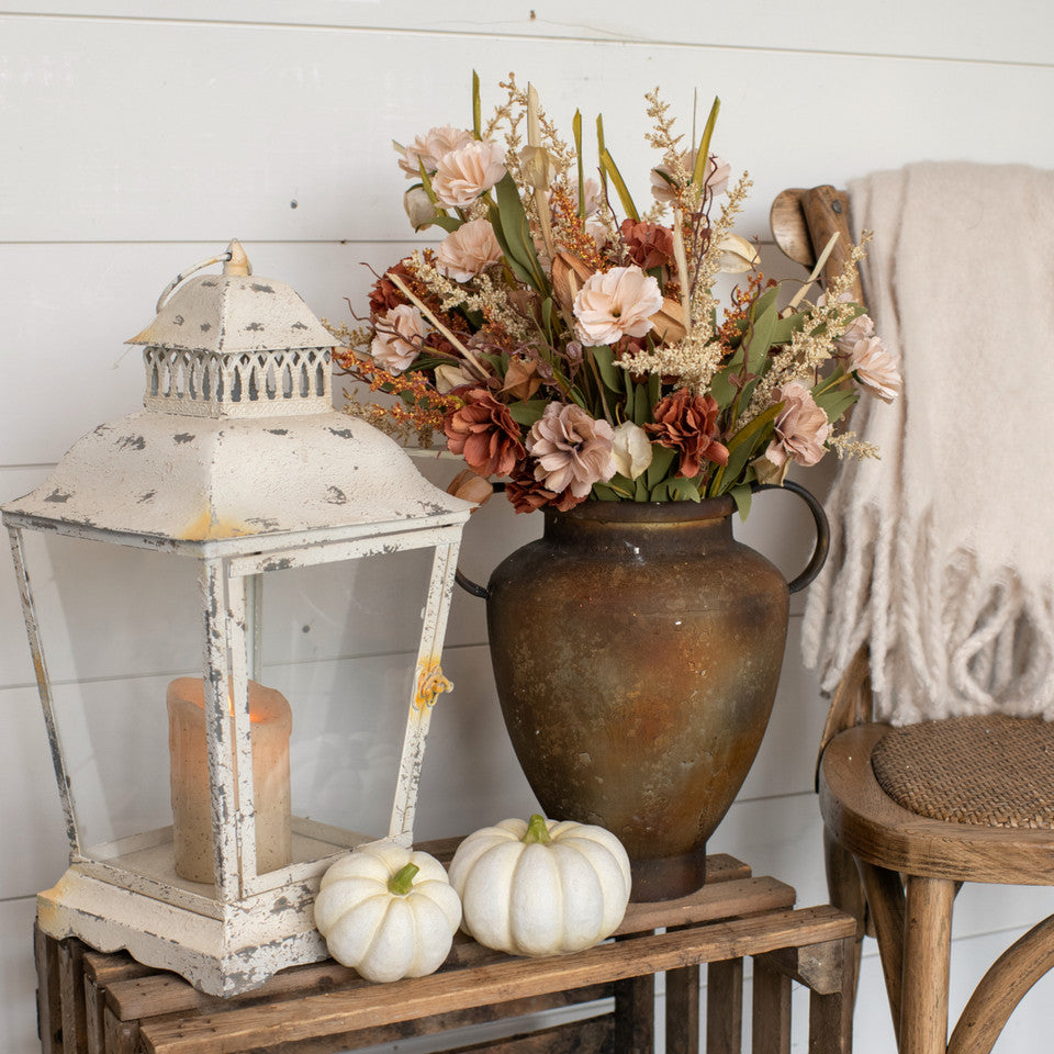20" Carnation & Lantern Bush