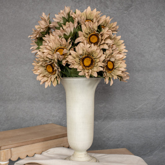 28" Tan Sunflower Stem