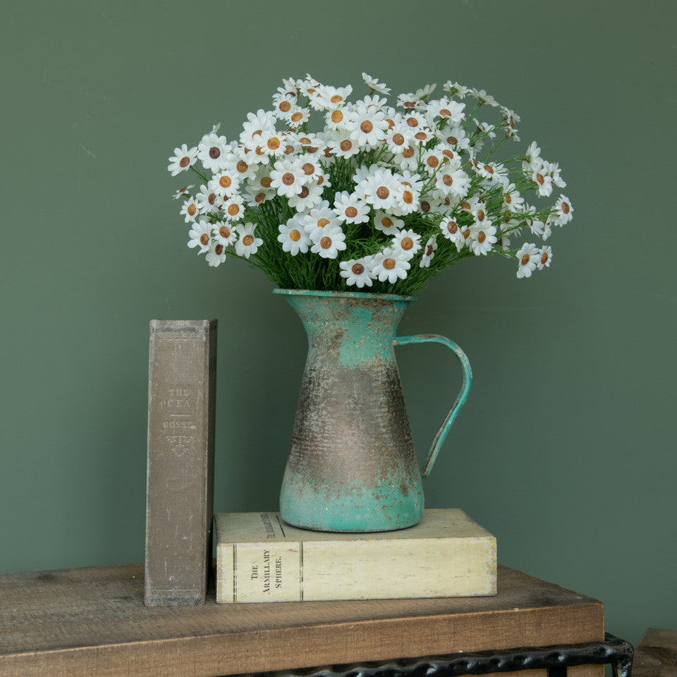 15" White Daisy Bush