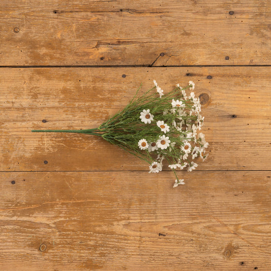 15" White Daisy Bush