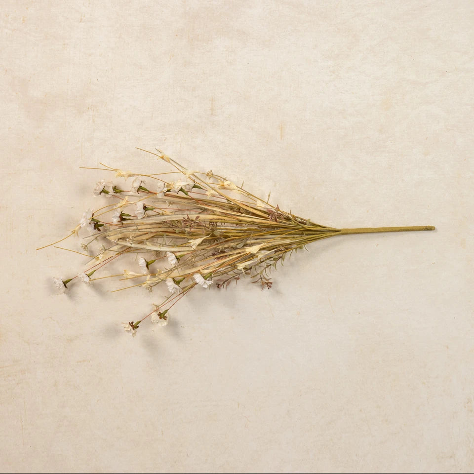 22" Cream Mini Daisy & Wild Grass Bush