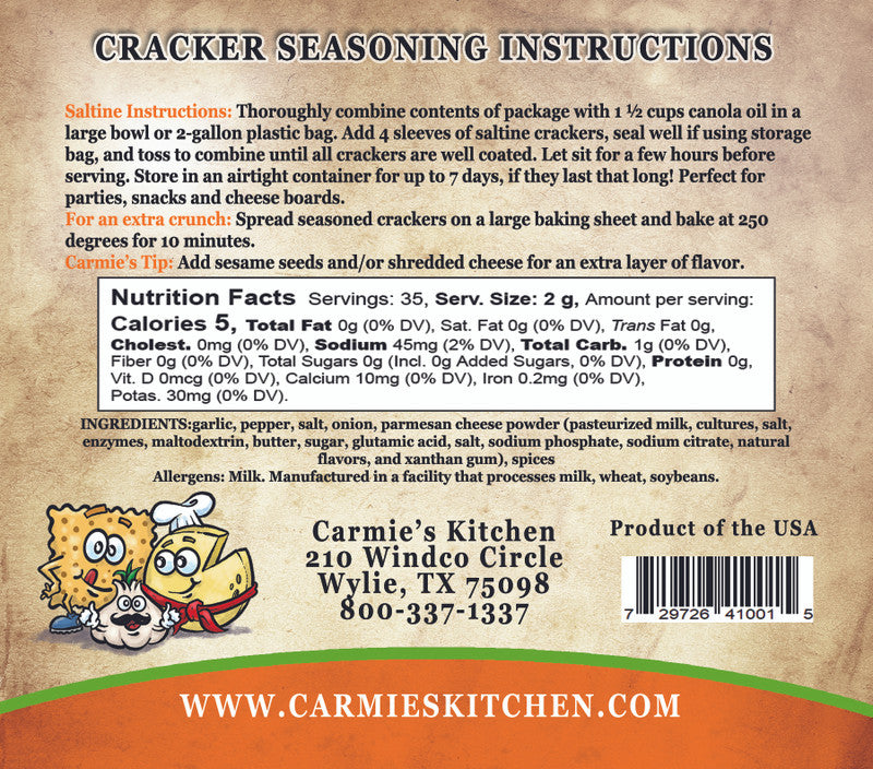 Garlic Parmesan Cracker Mix