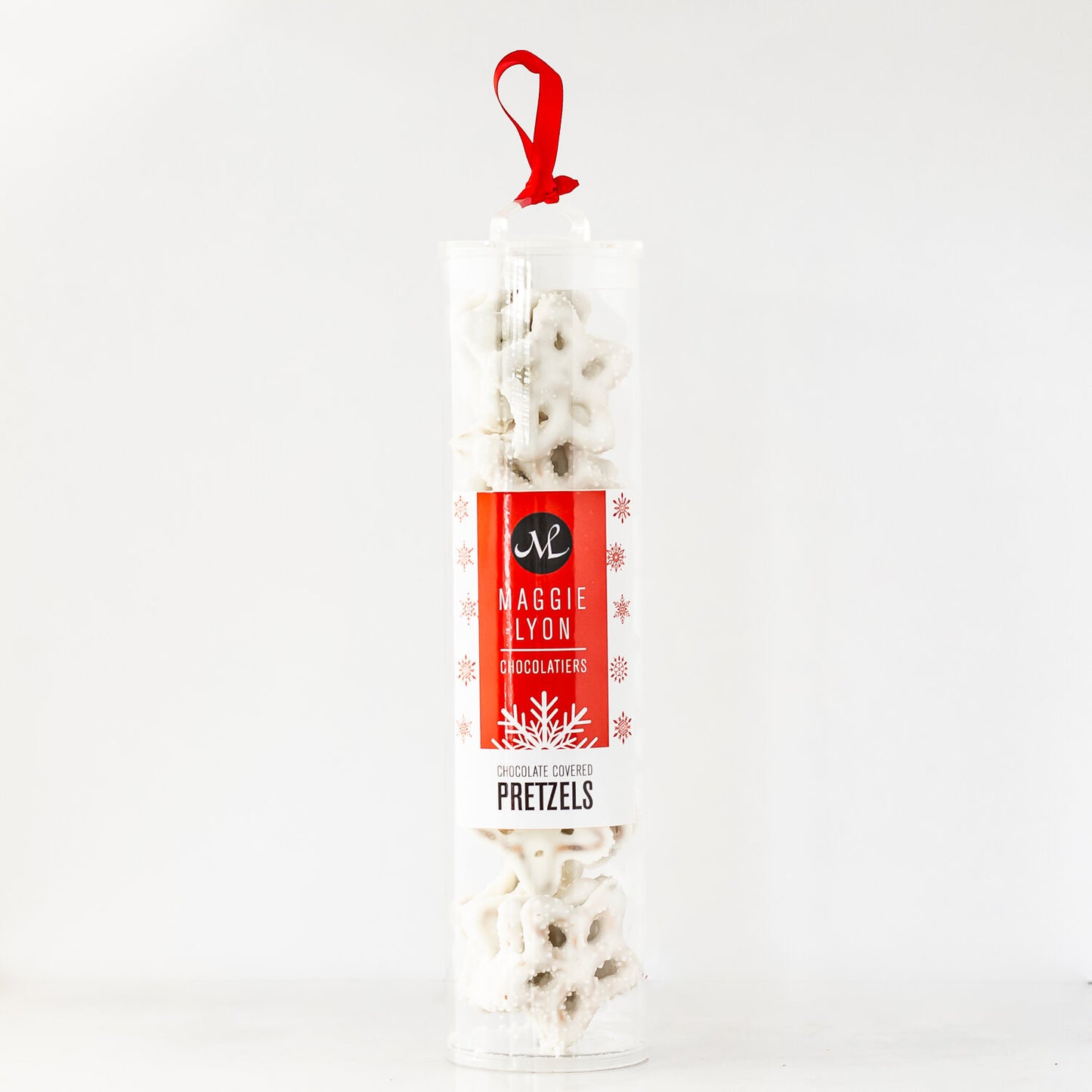 White Chocolate Snowflake Pretzels