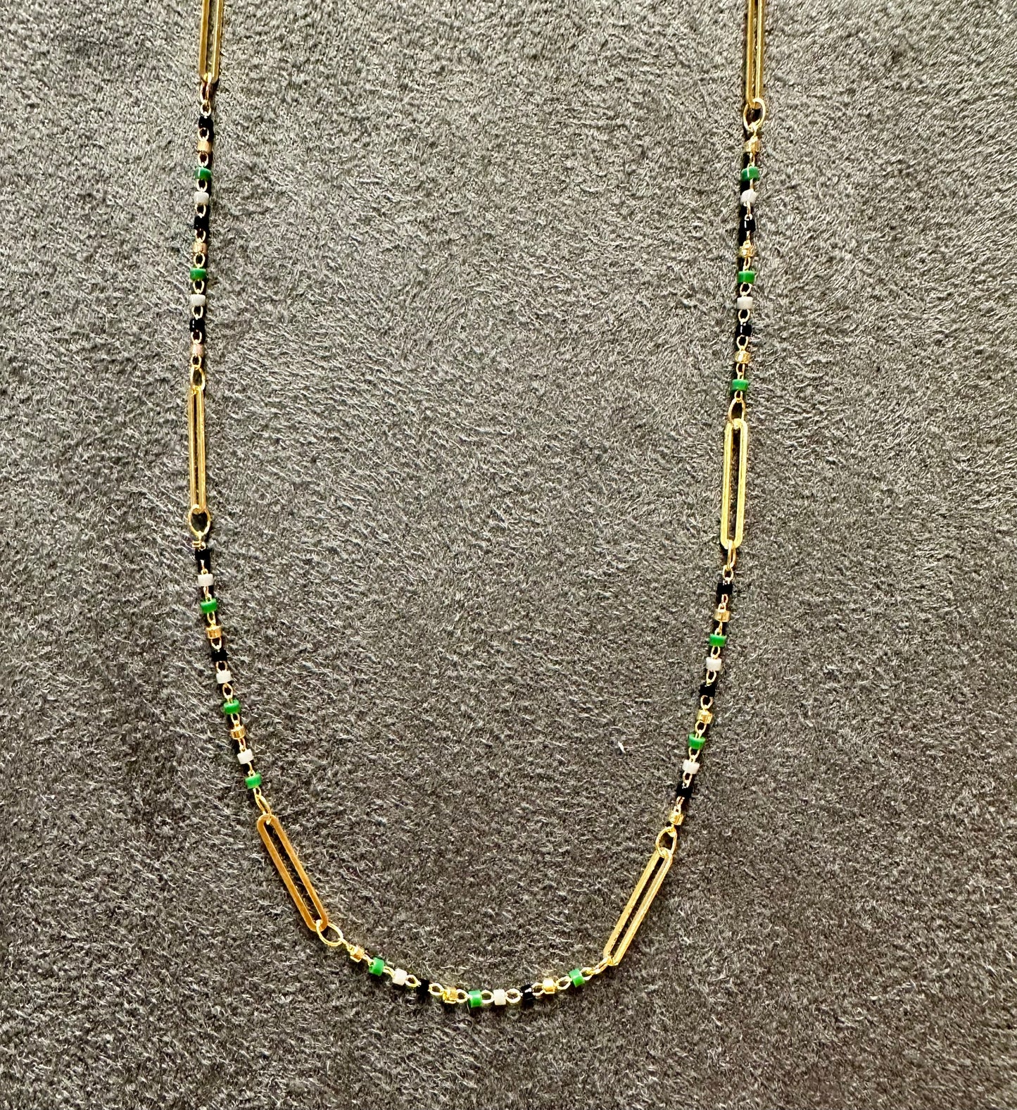 Mixed Stone Link Necklace