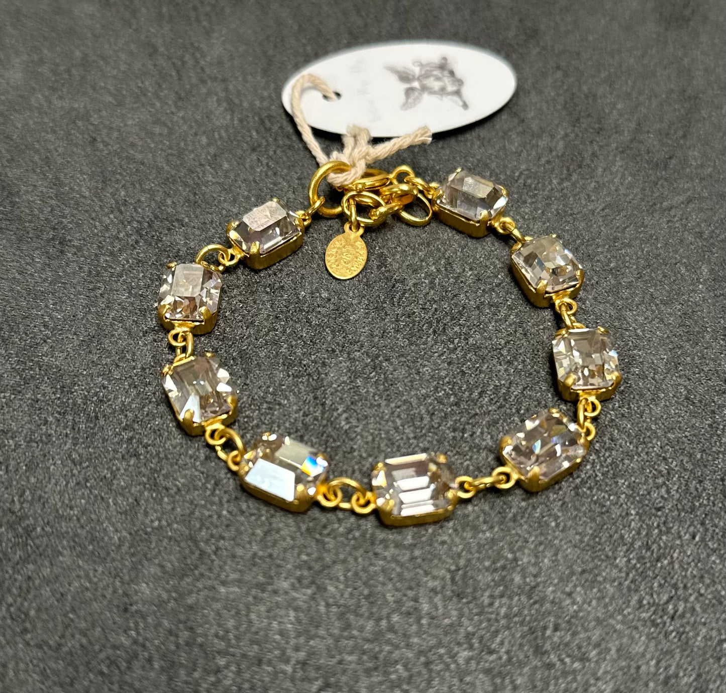 8mm Rectangle Crystal Bracelet