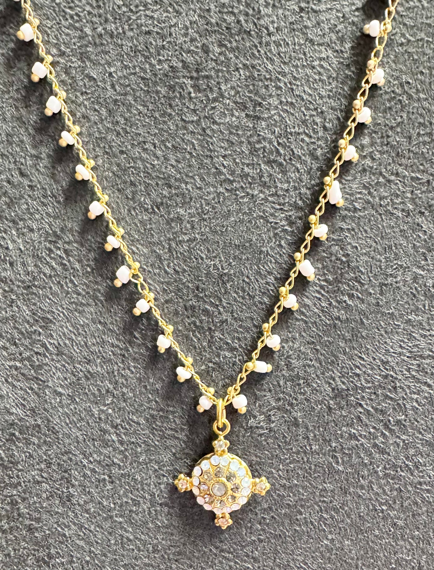 Beaded Chain with Turtle Necklace