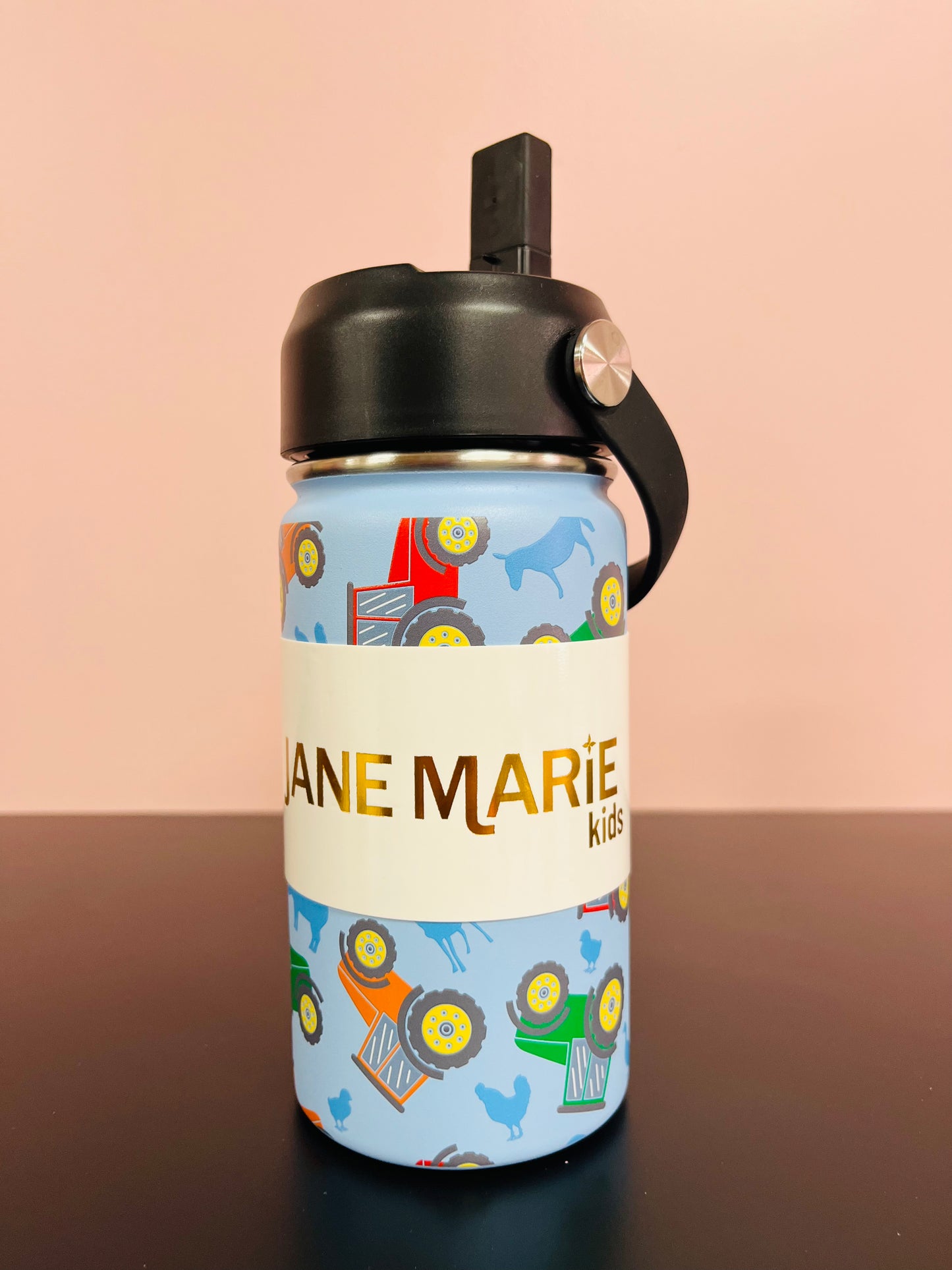 Kid's 12oz. Bottle with Straw Cap