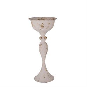 Tin Compote 20.5"H  X 9" Dia