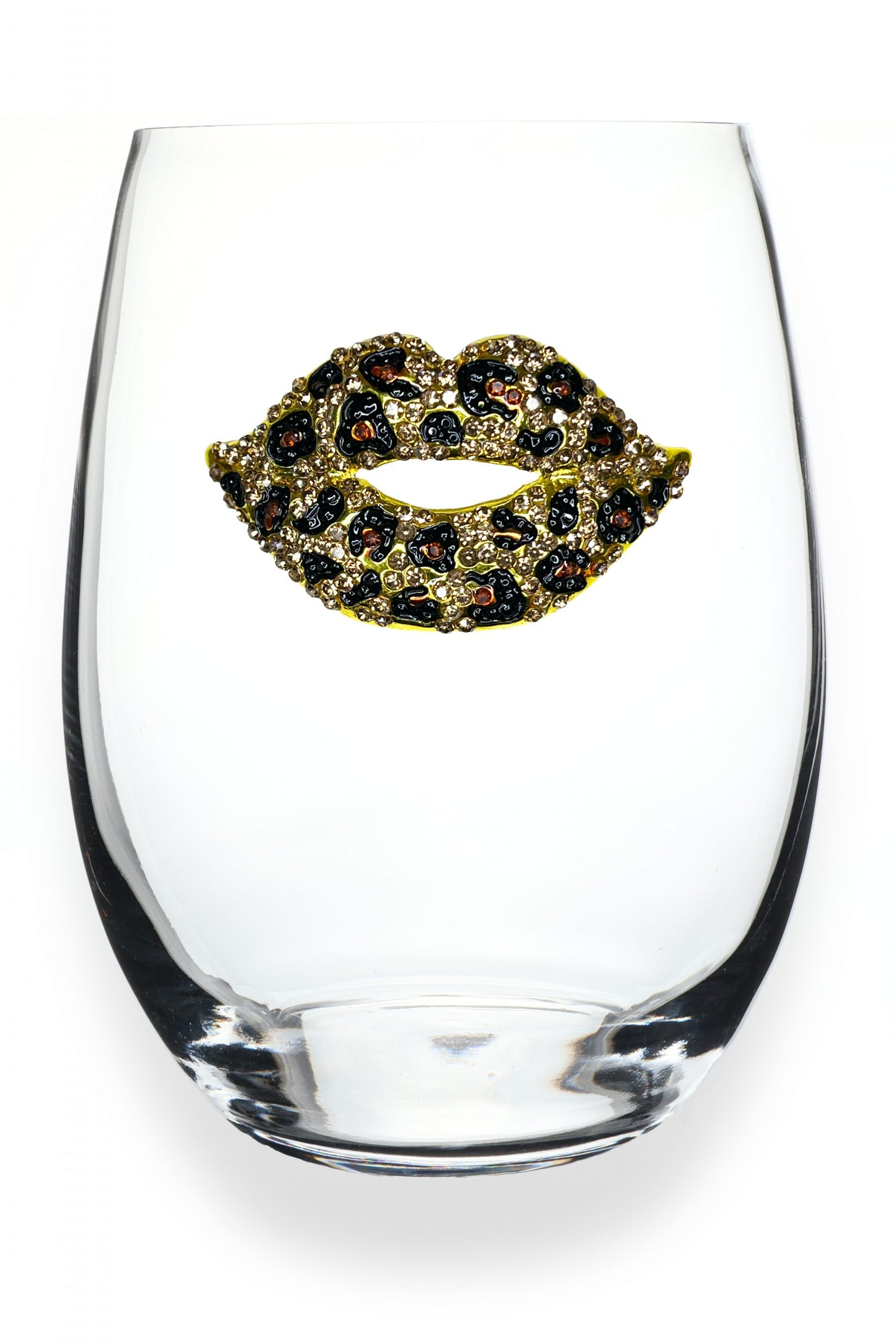 Jeweled Stemless Wine Glass
