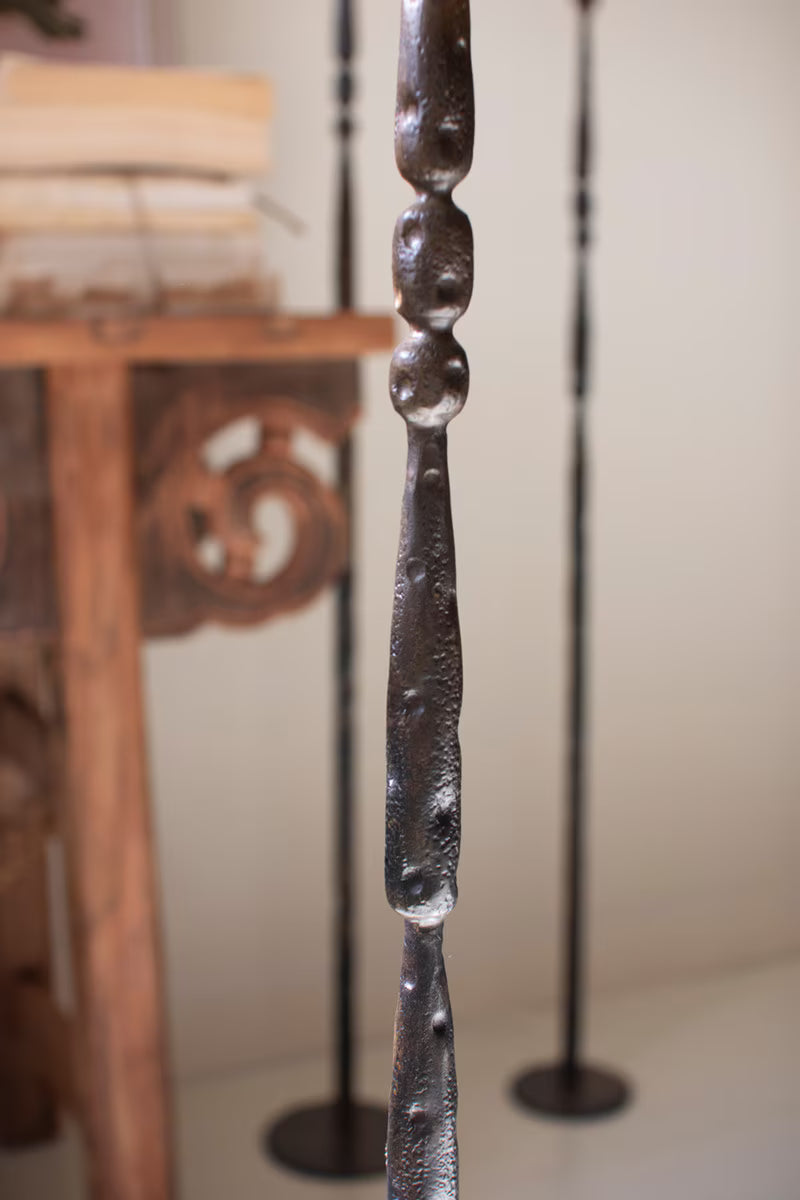Forged Iron Taper Candle Holder