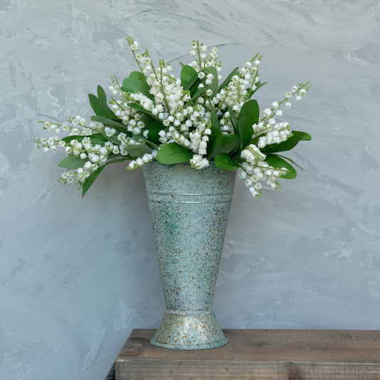 12.75" White Bellflower Bush
