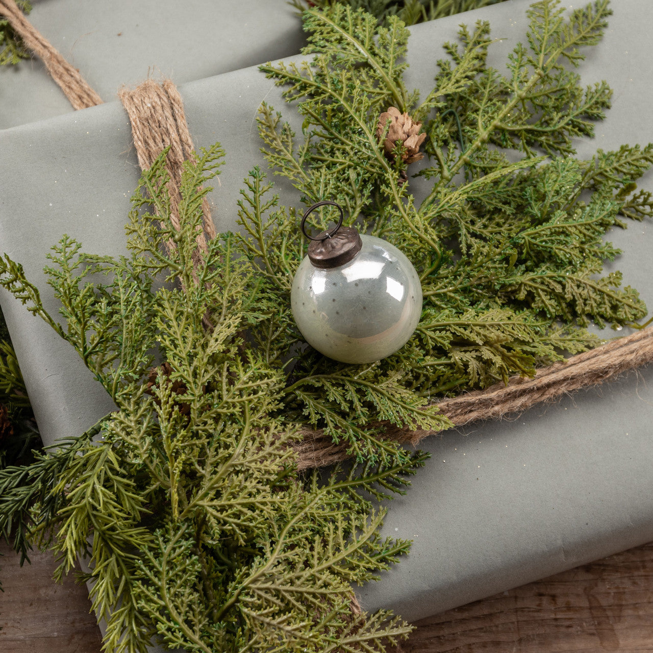 2" White Kugel Ornament