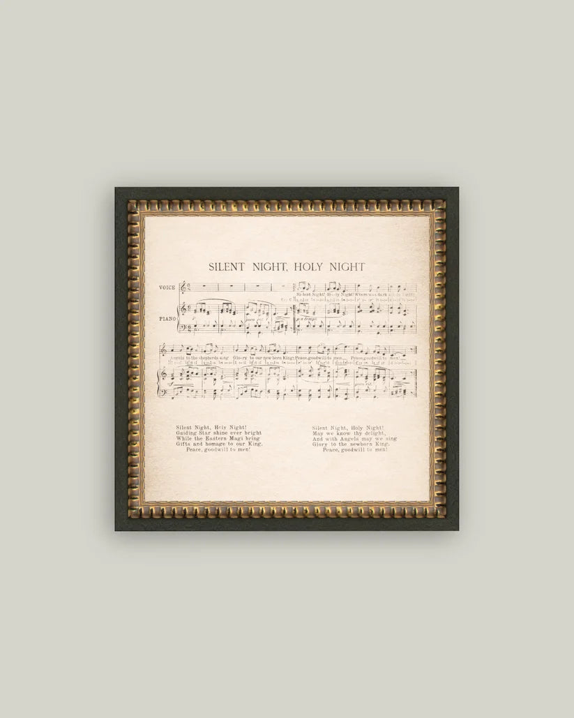 9x9 Antique "Silent Night" Frame