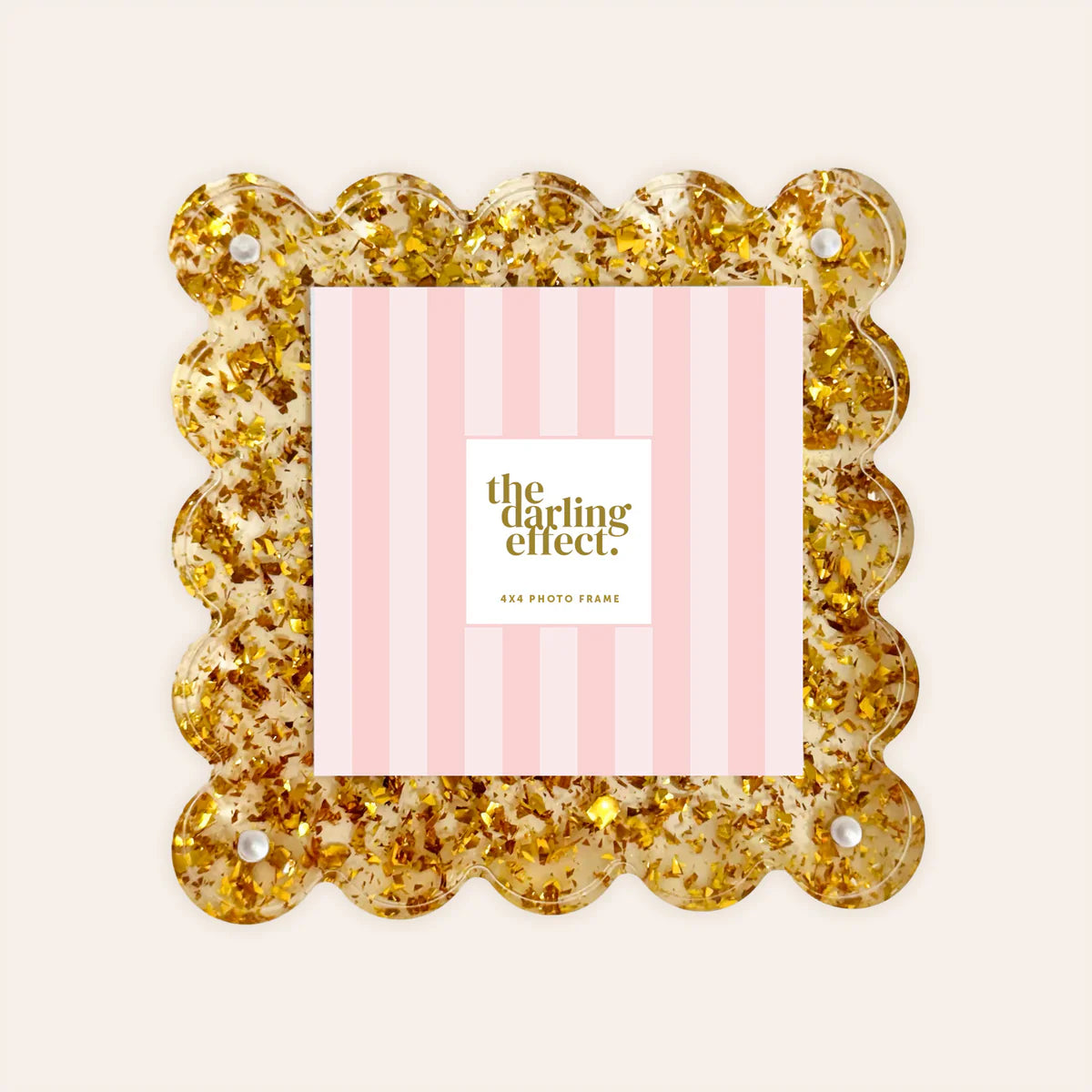 Square Scalloped Acrylic Frame