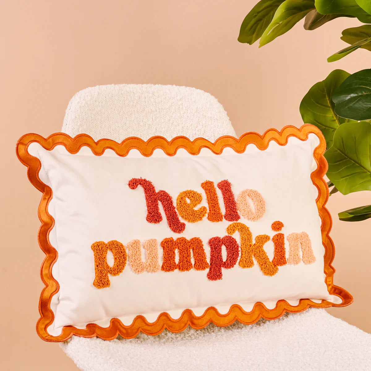 Scalloped Rectangle Pillow