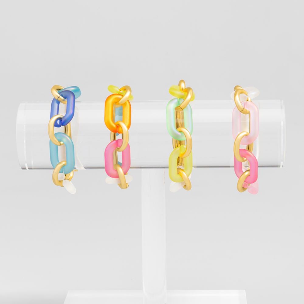 Resin Oval Links Bracelet
