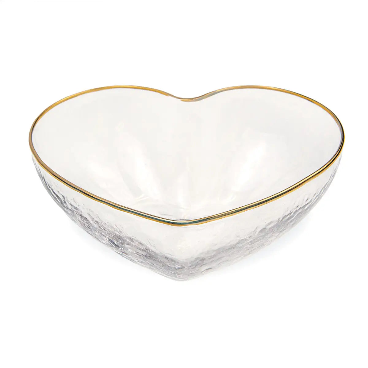 Gold Glass Heart Bowl