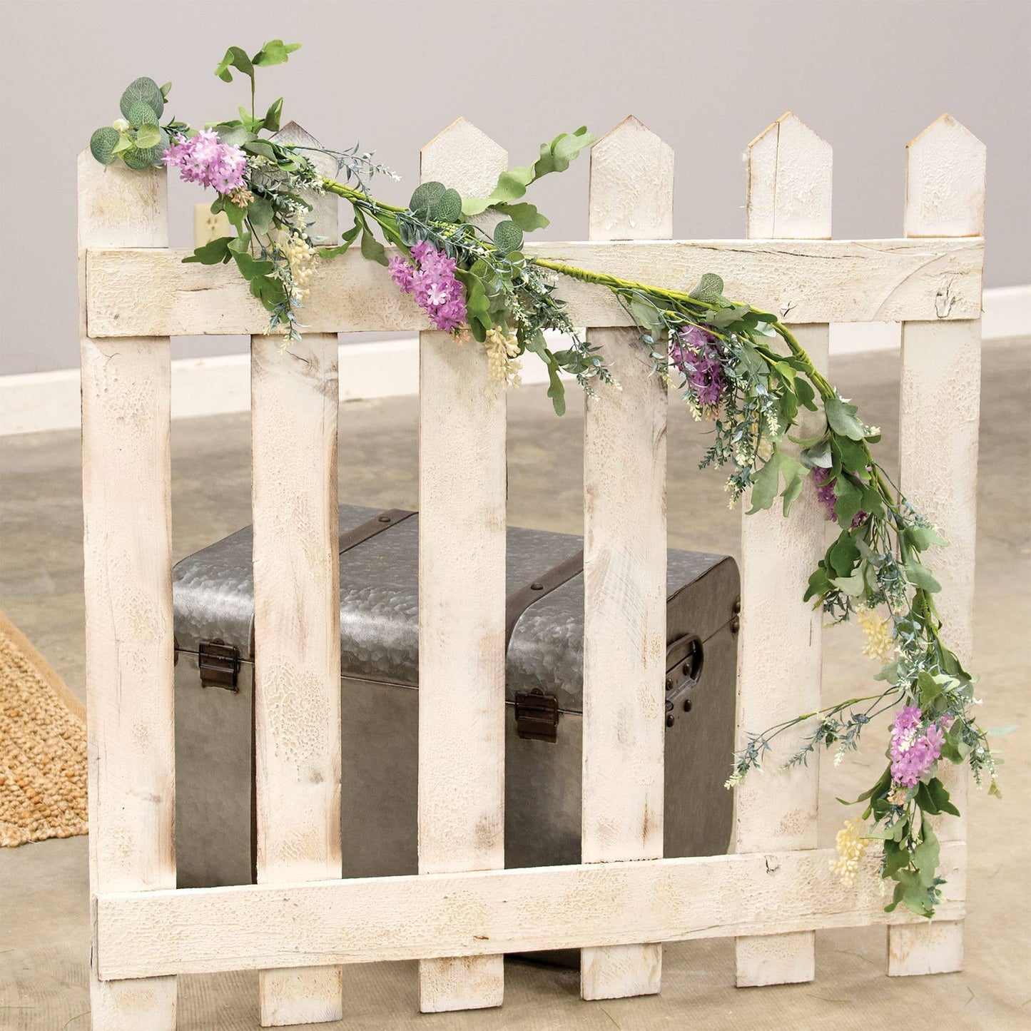5' Purple Wildflowers Garland