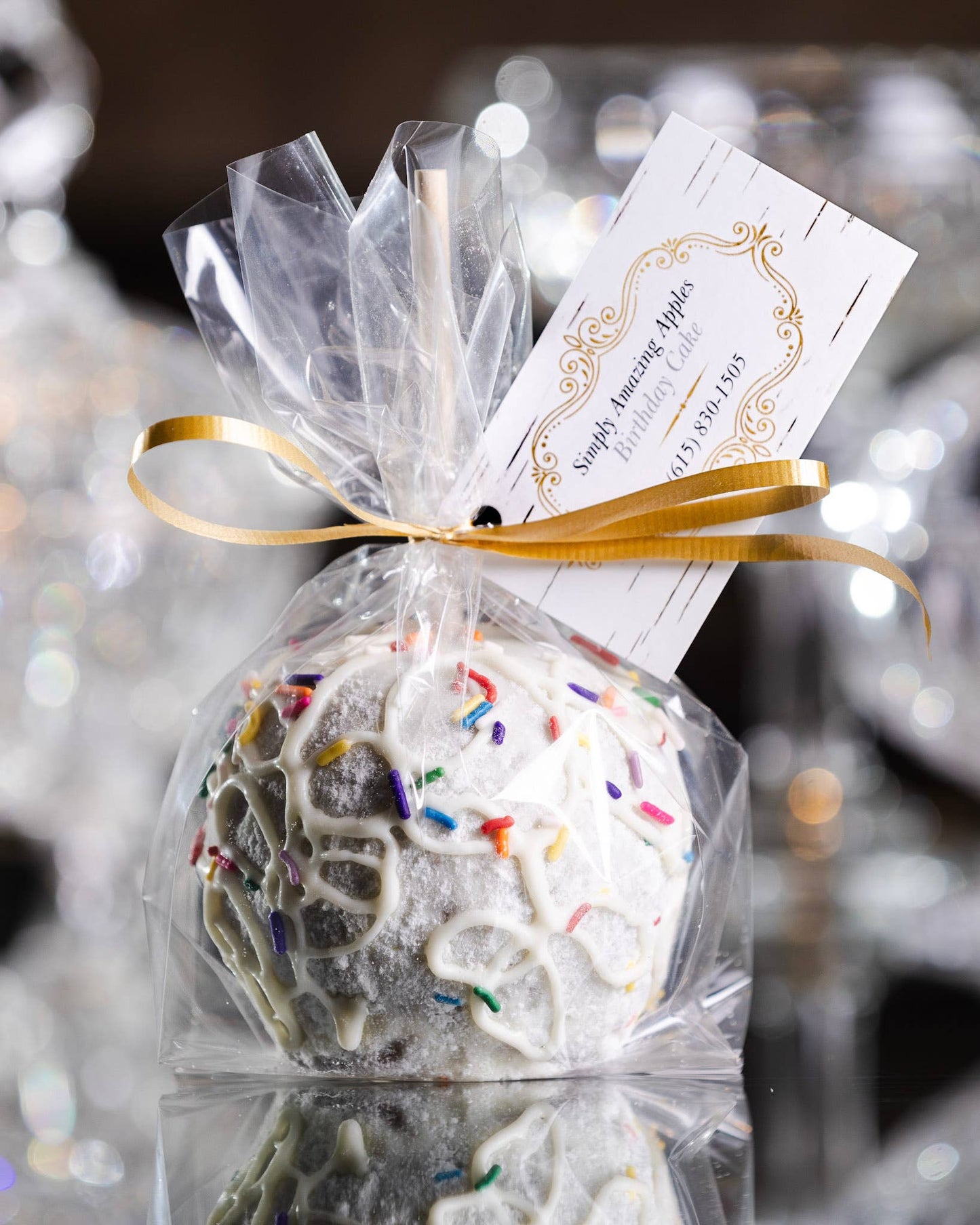 White Chocolate/Caramel Birthday Apple