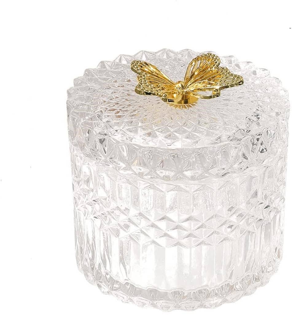 Butterfly Glass Storage Jar