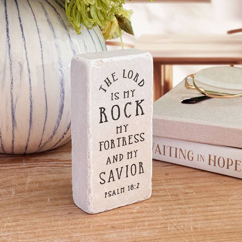 Art Scripture Stone Psalm 18:2