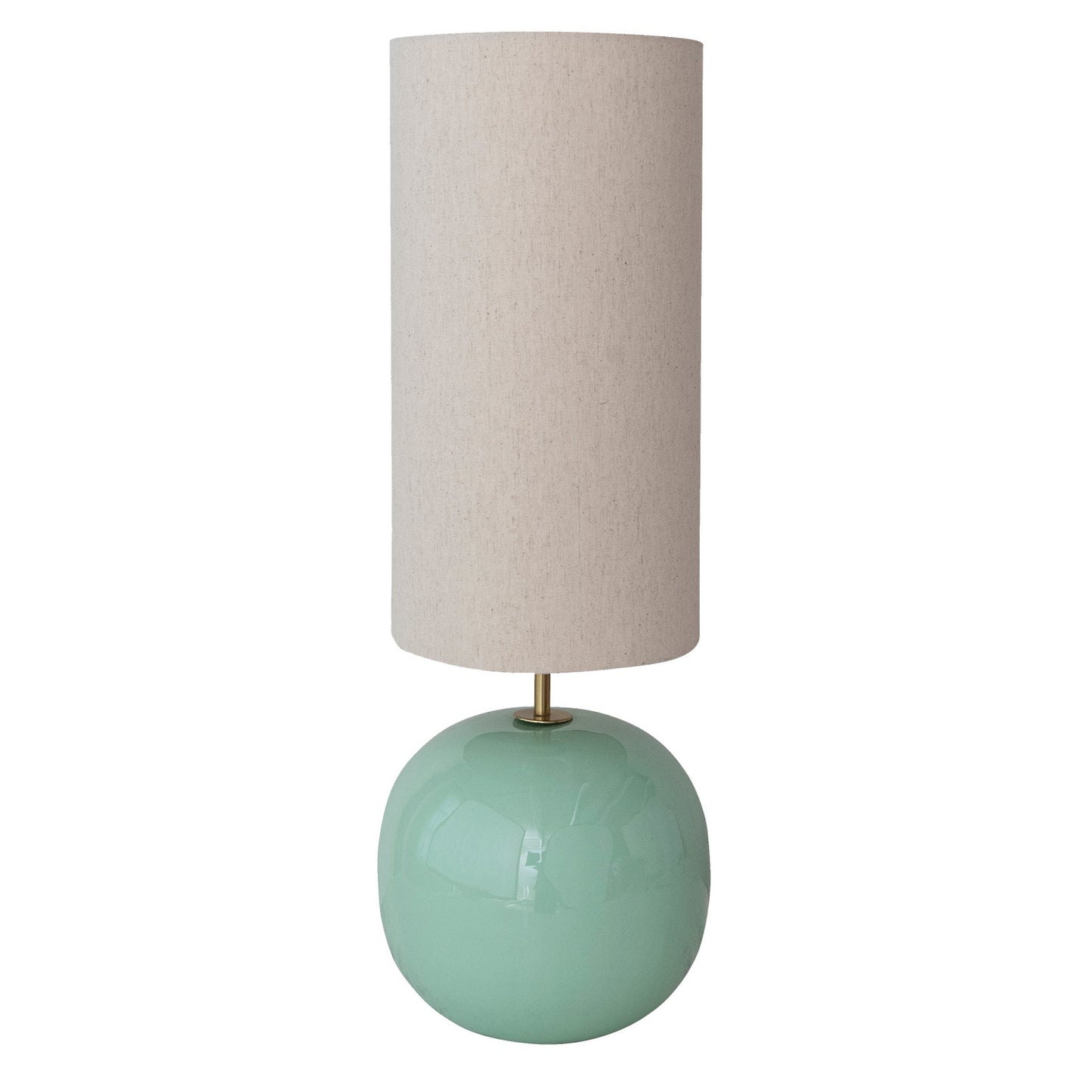 Mint Enameled Table Lamp