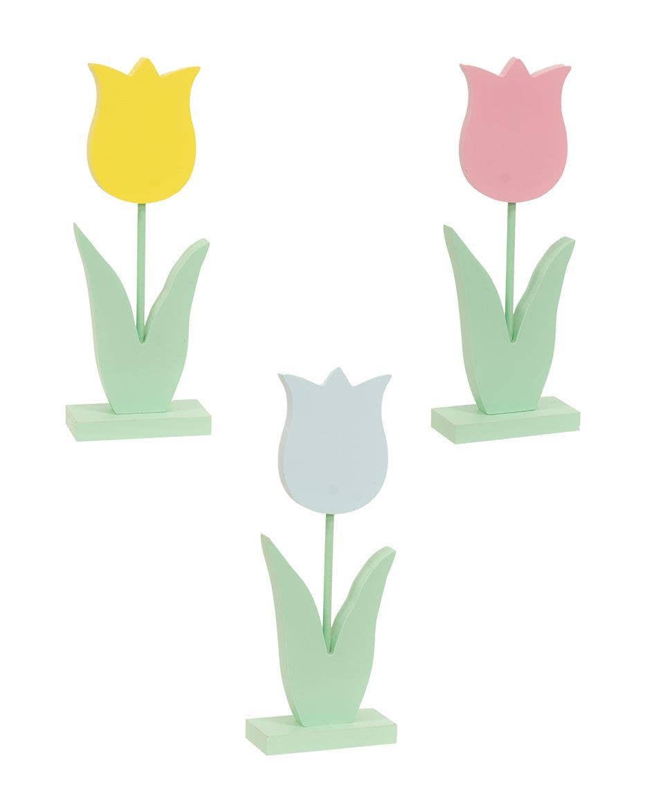 Wooden Tulip Pedestal