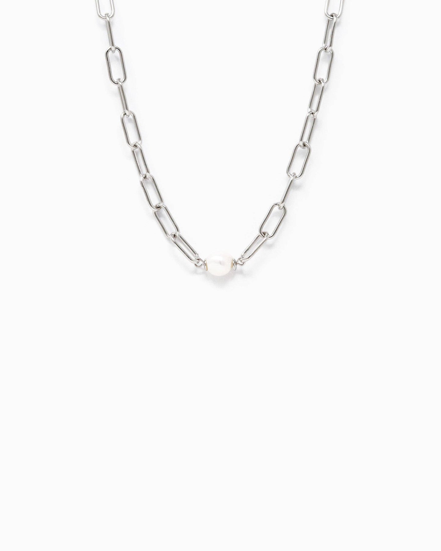 Freshwater Pearl Paperclip Choker