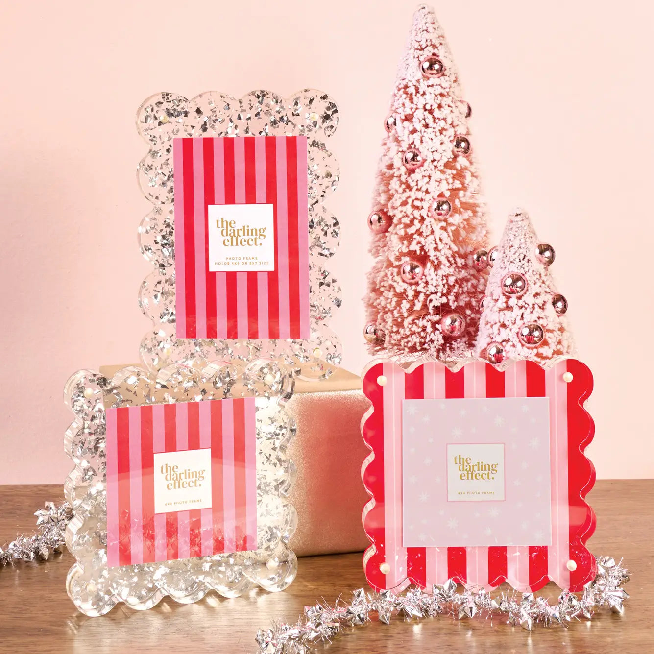 Peppermint Stripes Acrylic Frame