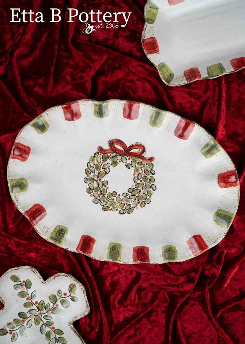 Oval Wreath Platter