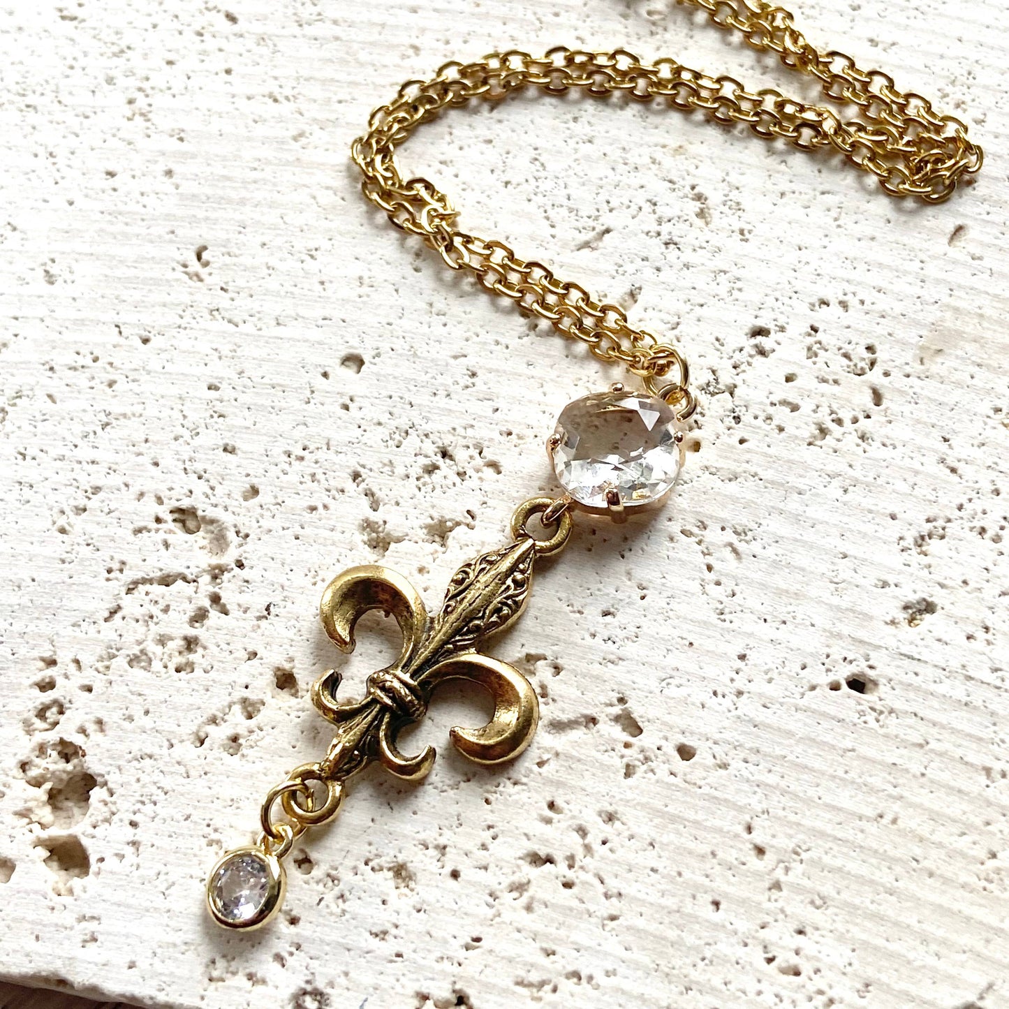 Fleur De Lis Layering Necklace