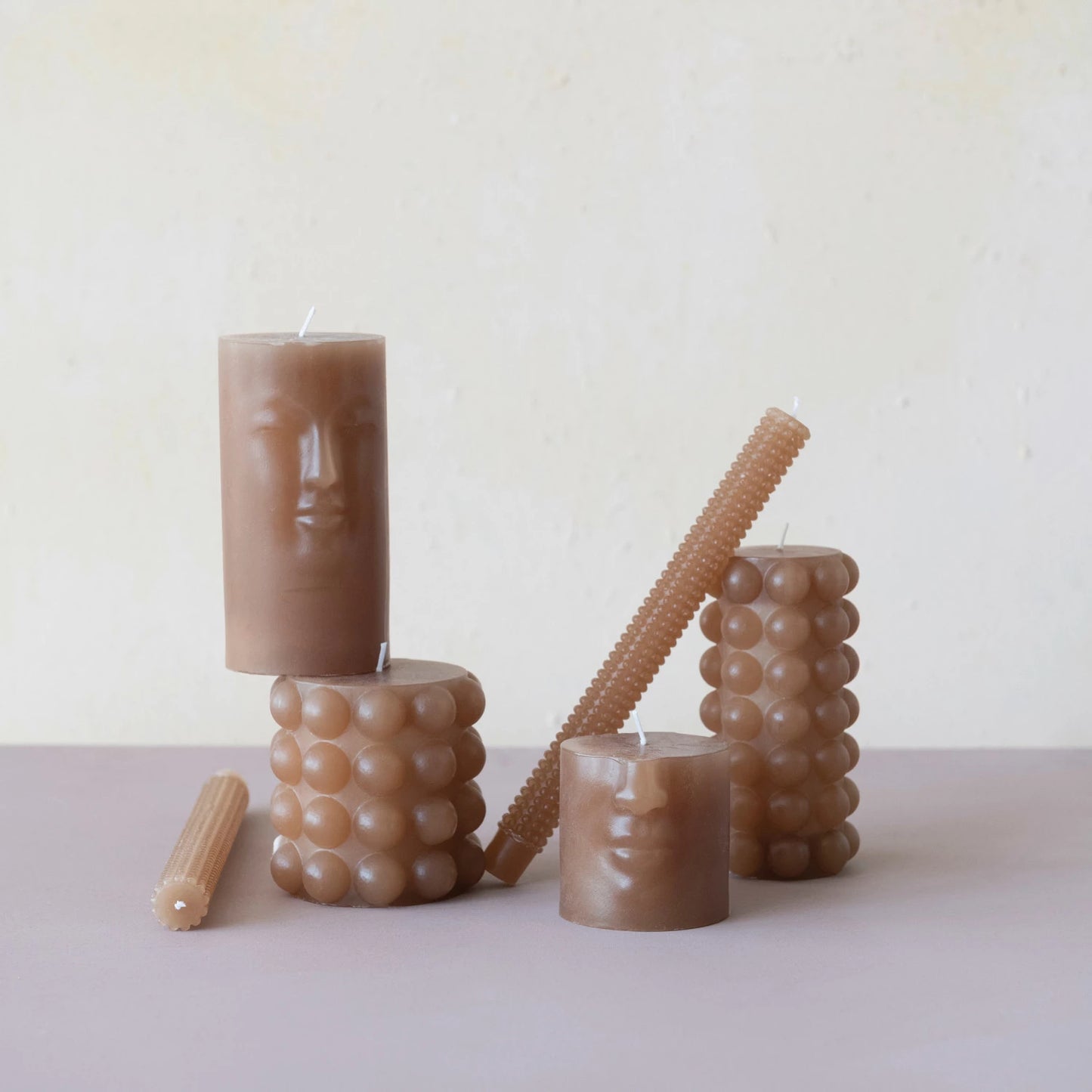 Hobnail Decorative Pillar Candle