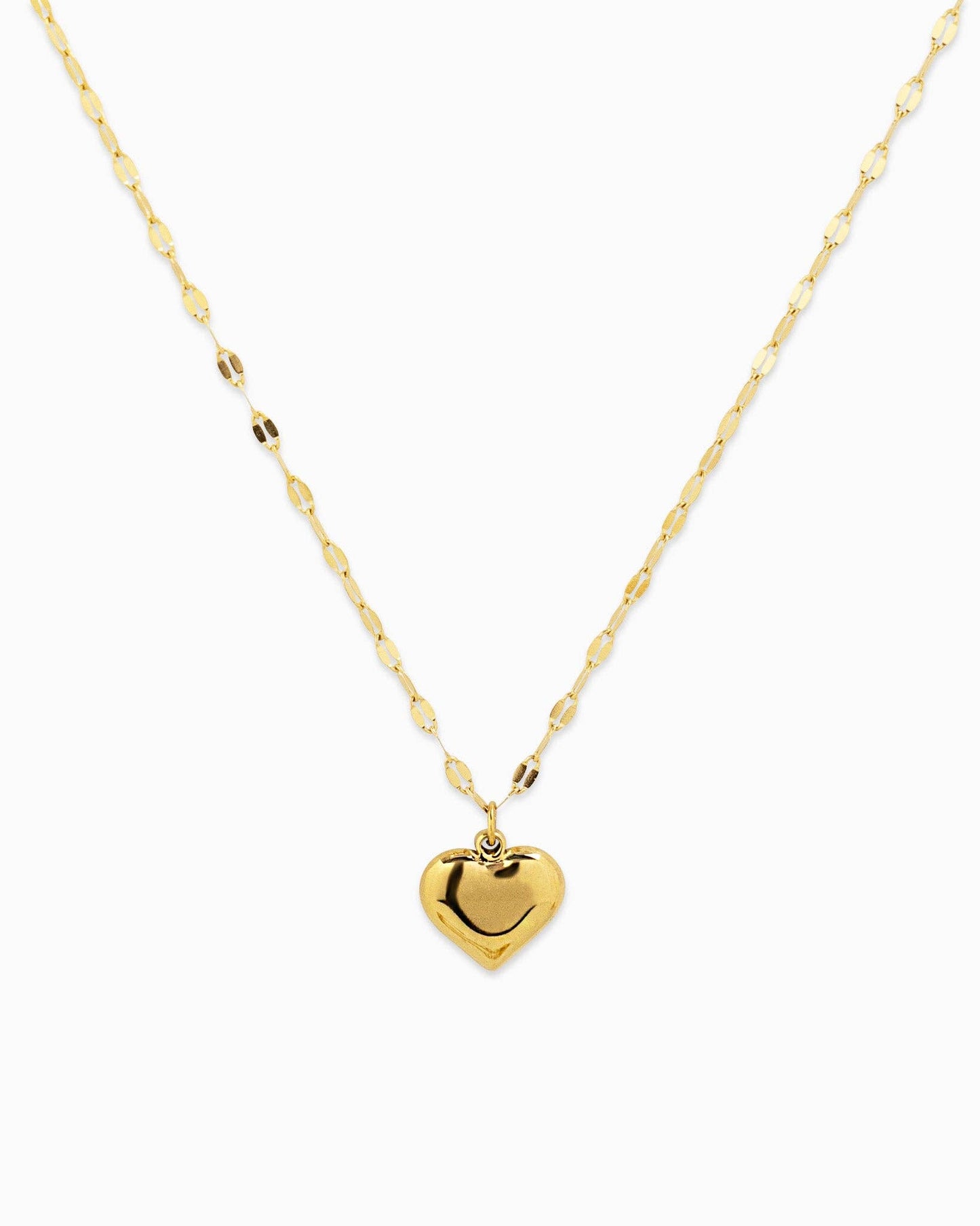 Puffy Heart Pendant Necklace