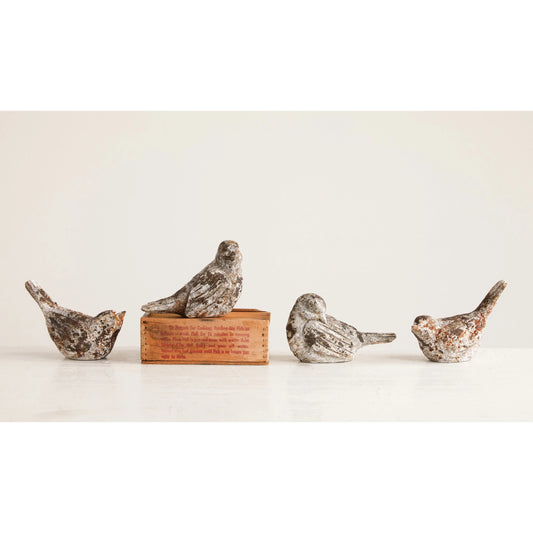 Small Distressed Bird Decor
