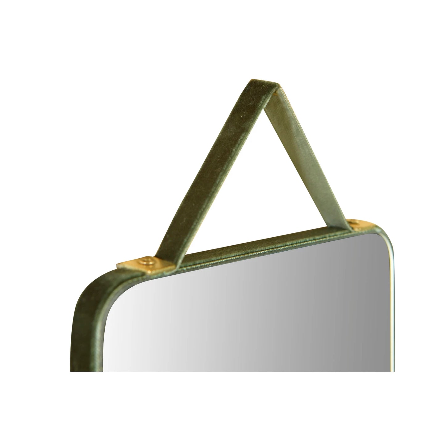Velvet Edge Hanging Mirror