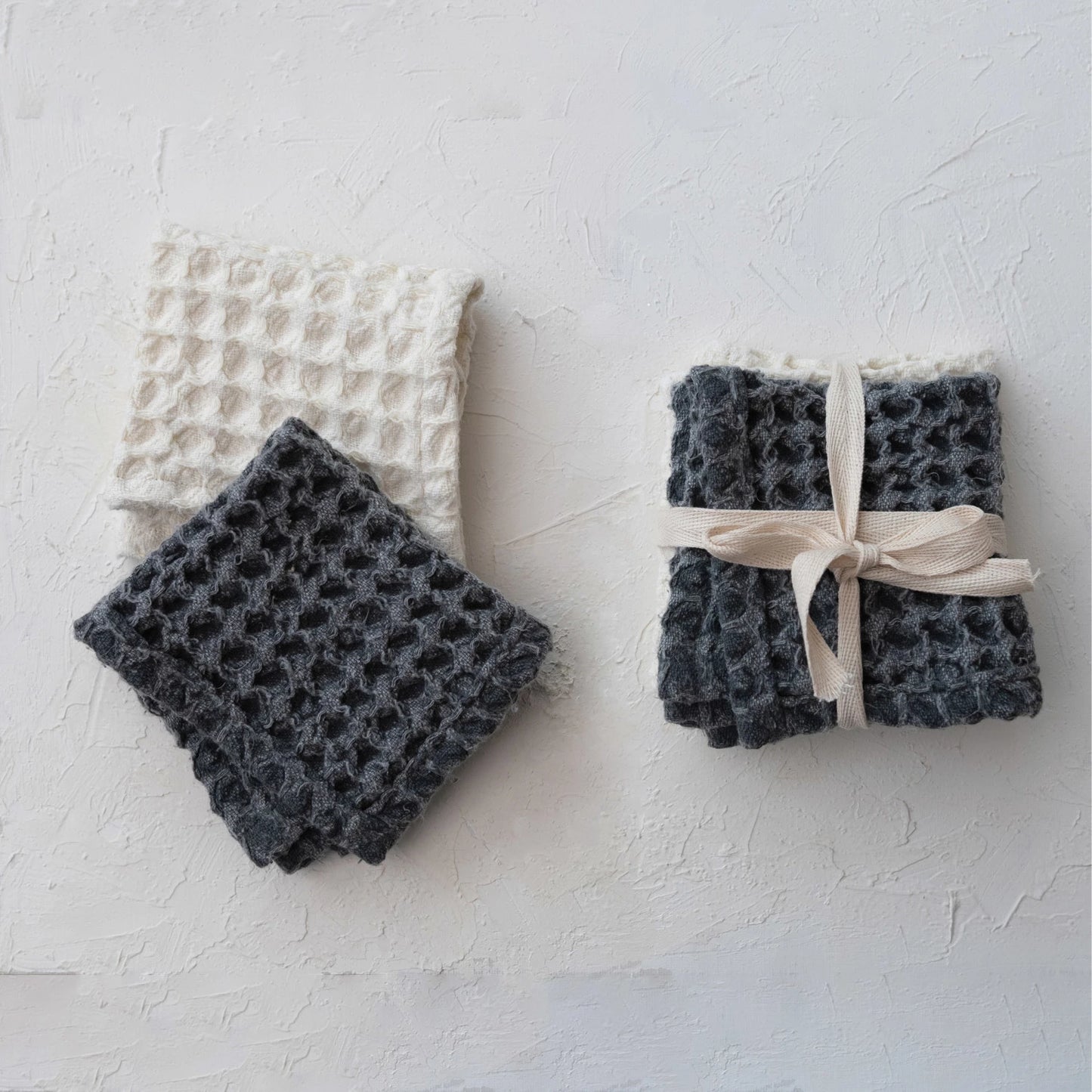 Waffle Dish Cloths Set