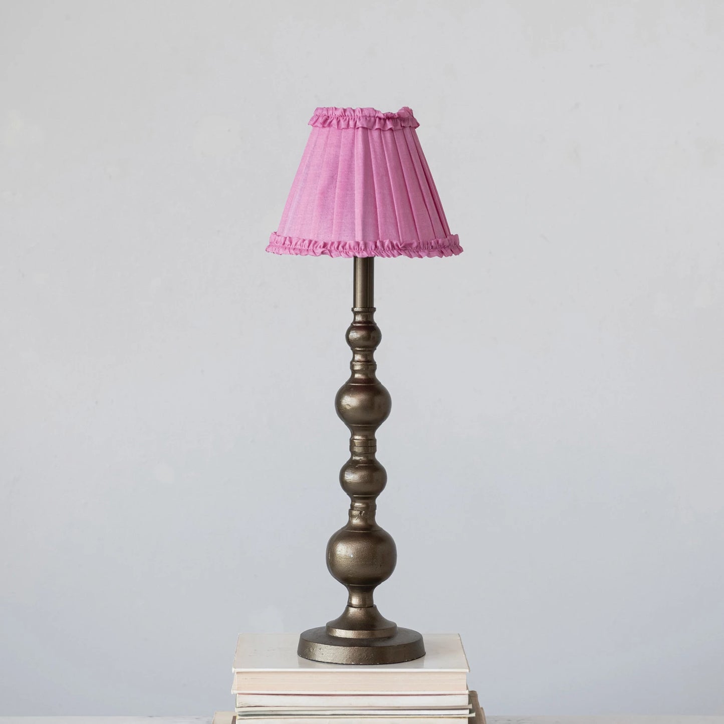 Bronze & Pink Table Lamp