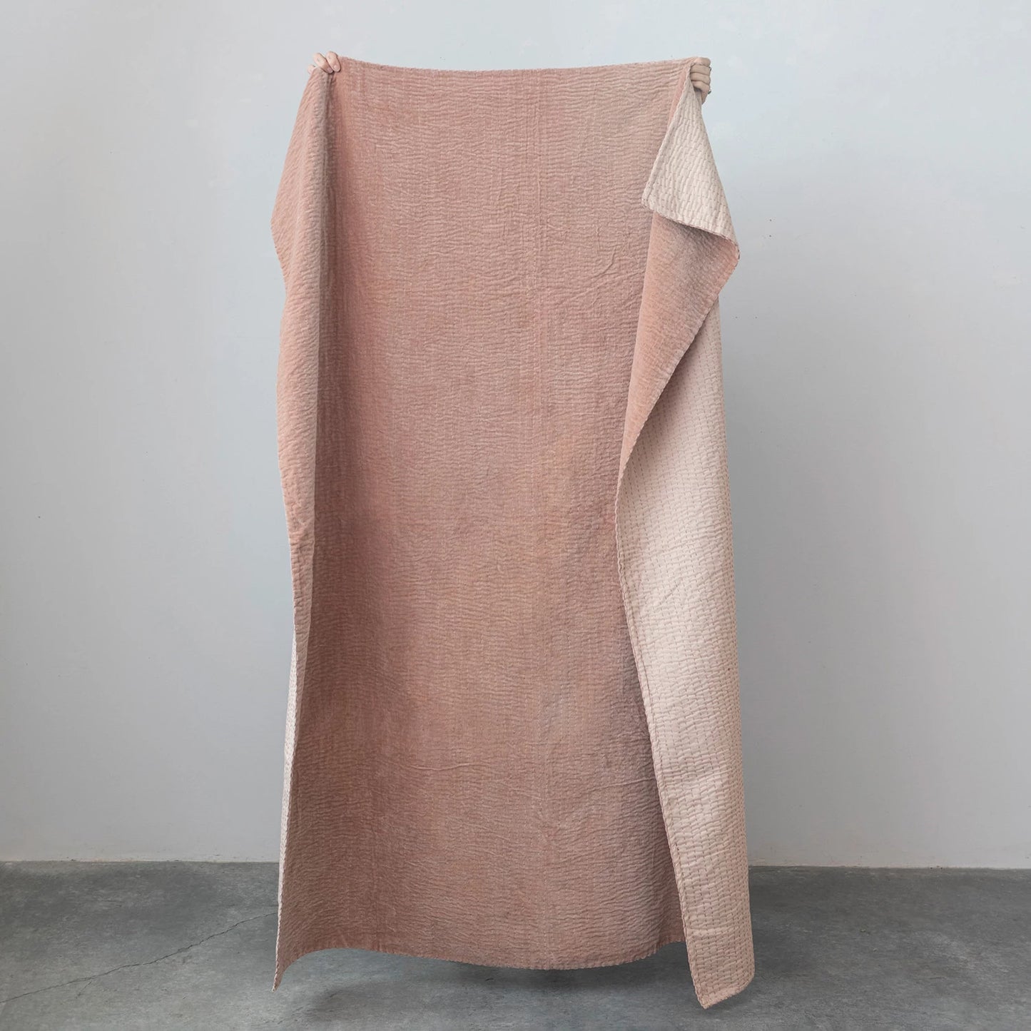 Blush Velvet Throw Blanket