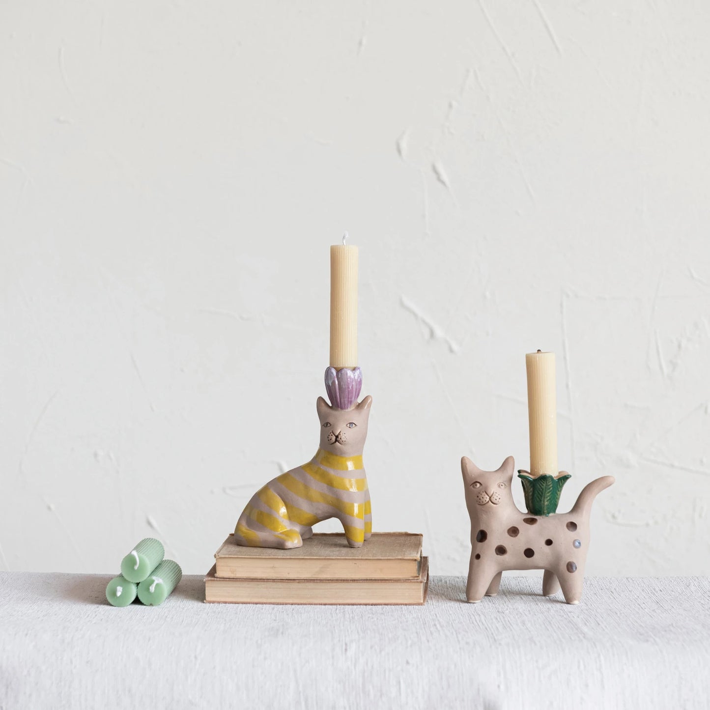 Cat Taper Candle Holder