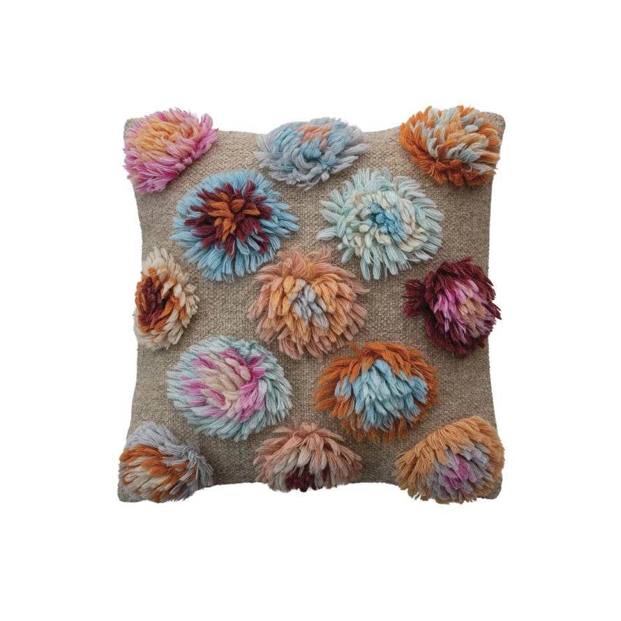 20" Square Polka Dot Pillow