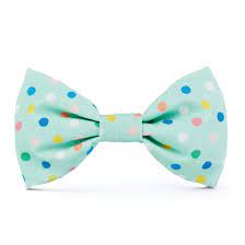 Confetti Dots Dog Bow Tie