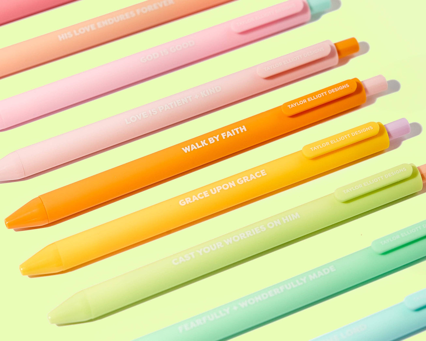 Motivational Faith Gel Pen Set
